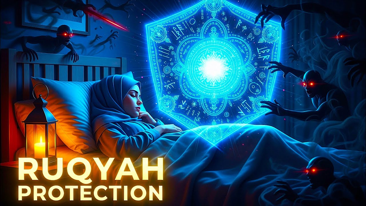 Sleep Under Allah’s Light 💫 Dua Before Sleeping for Protection from Hidden Evil, ruqyah for sleeping