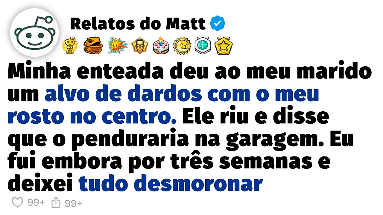 A filha do meu marido deu um alvo de dardos com o meu rosto para o pai como presente