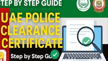 How to apply for Police clearance certificate/ good conduct certificate in UAE #applynow #uae #how 