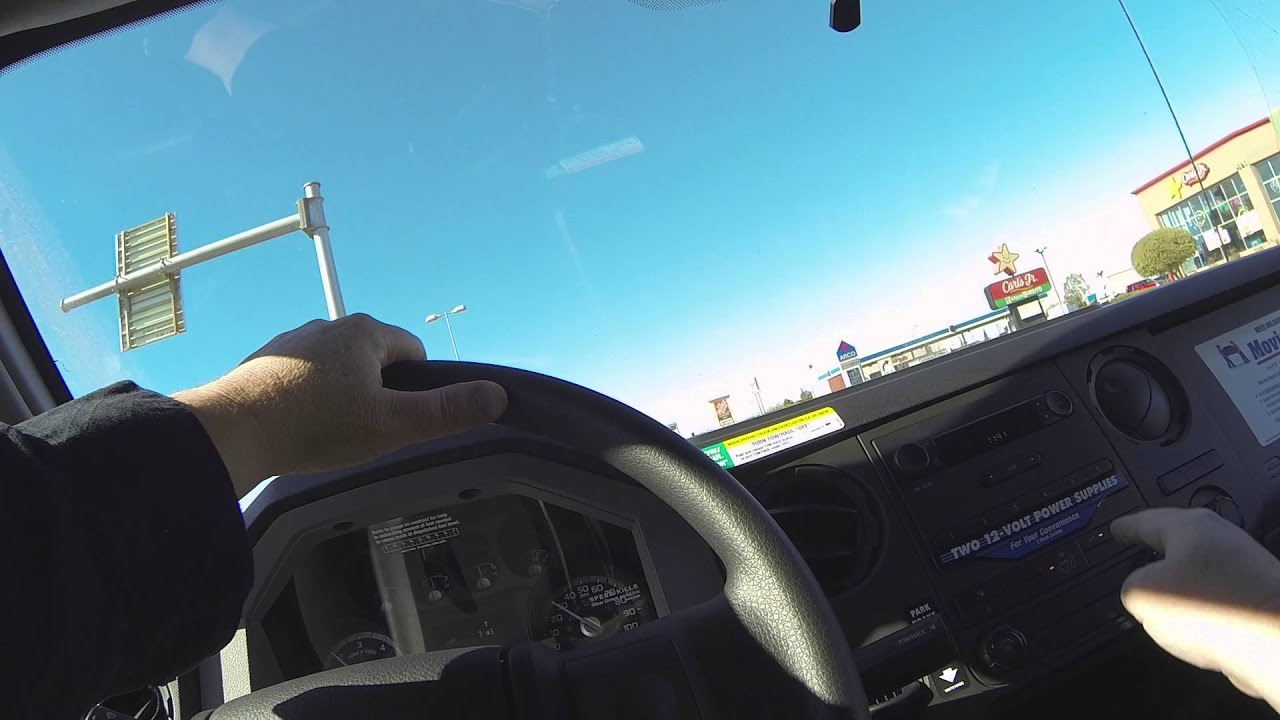 Driving 26foot UHaul to Walmart, Avenue B & 24th Street, Yuma