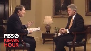 Bill Clinton tells Jim Lehrer there 'is no sexual relationship' with Monica Lewinsky