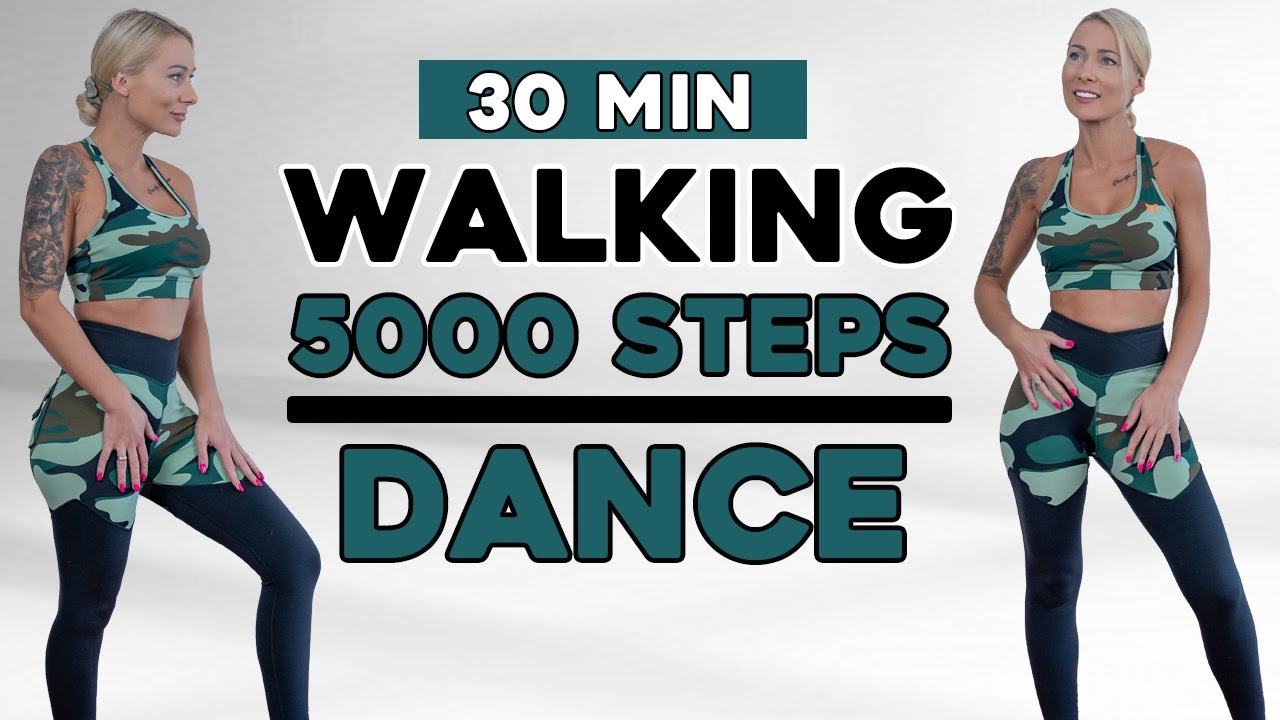30 MIN 5000 STEPS WORKOUT 👟 | Fun Fast Walking Dance Workout, Full Body No Equipment No Jumping