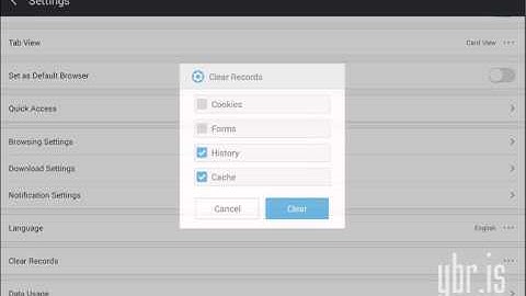 How to clear browser cache in UC Browser?