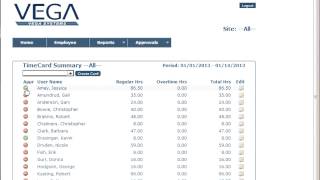 VEGA - TimeCard Approval