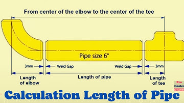 Pipe length calculation. How to find pipe length. Pipe fitting dimensions