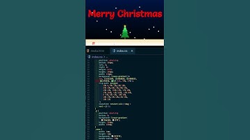 Merry Christmas ❄️ Snowing 🎄 Christmas Tree   #shorts #html #css #coding
