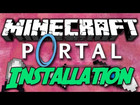 Minecraft [1.5.2] Portal Gun - Mod Review - Installation [German|HD]