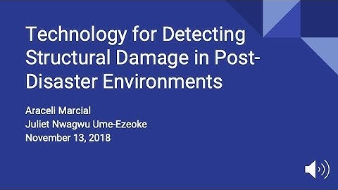 Technology for Detecting Structural Damage
