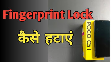 Poco mobile se fingerprint lock kaise hatate hain ।। Fingerprint lock kaise hatate hain