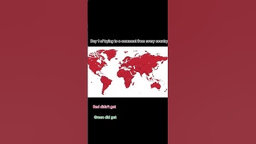 Trying to get a comment from every country