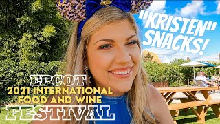KRISTEN snacks?! Epcot Food and Wine Festival SNACKS / Snacking my name! / 2021 Epcot
