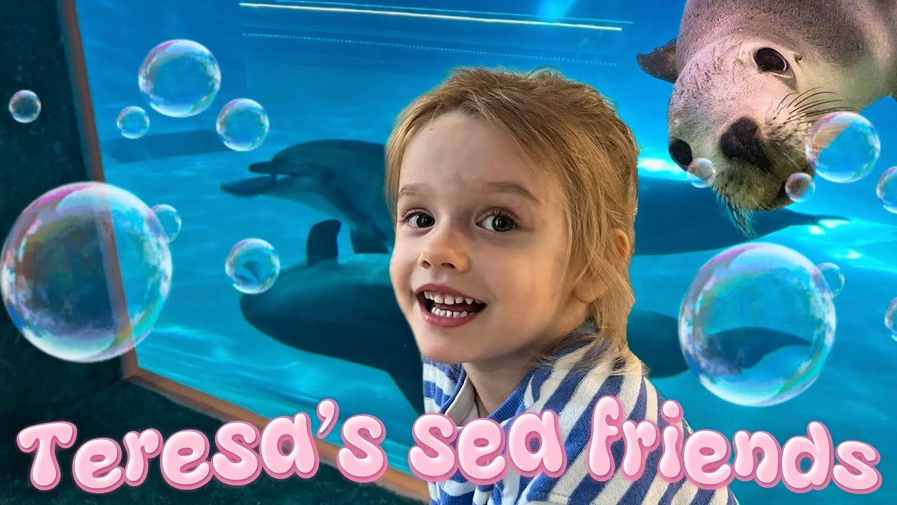 Teresa in the dolphinarium. Superpowers of dolphins and secrets of sea lions/Тереза в дельфинарии.