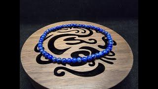 Gelang Batu Lapis Lazuli Lazuri Stone Full Natural 3A 3.5mm C553