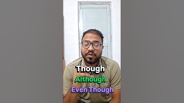 Though, Although, Even Though #shorts #easyenglisheveryday #englishlearningclass  #englishlesson