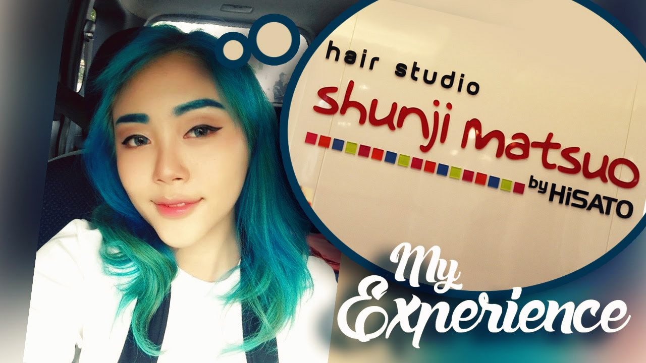 Getting My Blue Hair Shunji Matsuo Hair Studio Experience YouTube