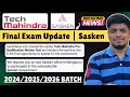 🔥TechM Final Test Update | Sasken In Person Test | Off-Campus Drive 2024/2025/2026 BATCH
