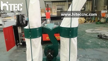 How to assemble and connect the CNC router machine dust collector