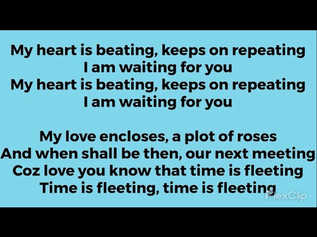 My Heart Is Beating Lyrics | My Heart is Beating From Julie class=