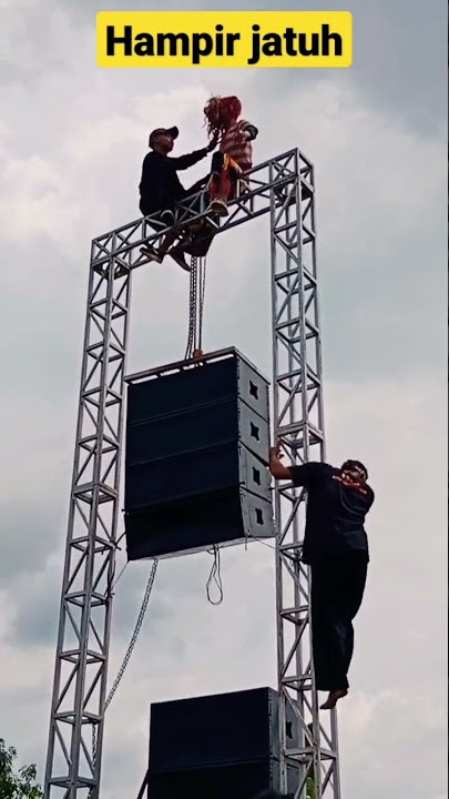 hampir jatuh dari  rigging #viralvideo #atv #shorts #trend