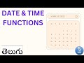 date and time functions in sas in telugu||date and time functions in telugu||basic sas||sas
