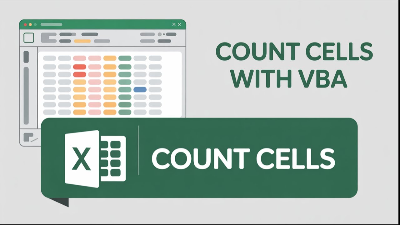 How to Count Colored Cells in Excel Using VBA Code | Automate Cell ...