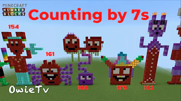 Counting by 7s Song | Skip Counting Songs for Kids | Minecraft Numberblocks Counting Songs