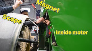 Putting a  if Magnetic inside the Engine of our John Deere 8400… Let’s se what happens