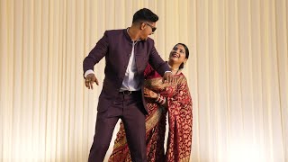 Engagement Dance performance by Bride Bhaiya and Bhabhi | Aaj Hai Sagaai | Mehandi Rang Layi | 90s