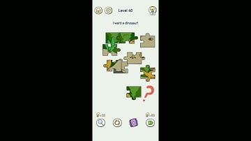 Brain Out 2 Level 40 I want a dinosaur! walkthrough solution