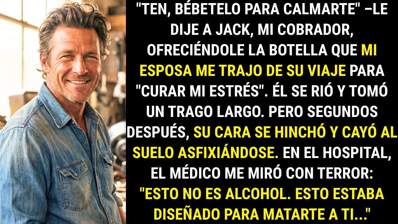 Mi Esposa Me Trajo Una Botella 'Especial' De Su Viaje. Se La Di A Mi Cobrador Y Entonces...