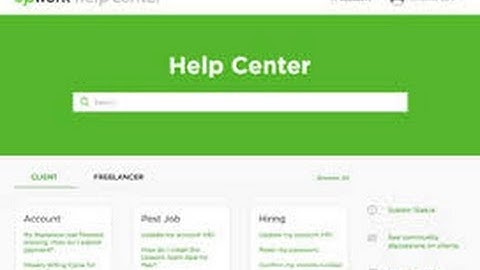 How To Support On Upwork Help Center For Bangla Tutorial