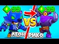 Ref:XC1oFylmf10 Picochet vs leon l 1vs1l brawl stars
