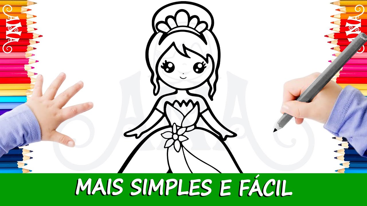 Como Desenhar uma Princesa Passo a Passo 👱🏻♀️ Desenhar uma Princesa ...