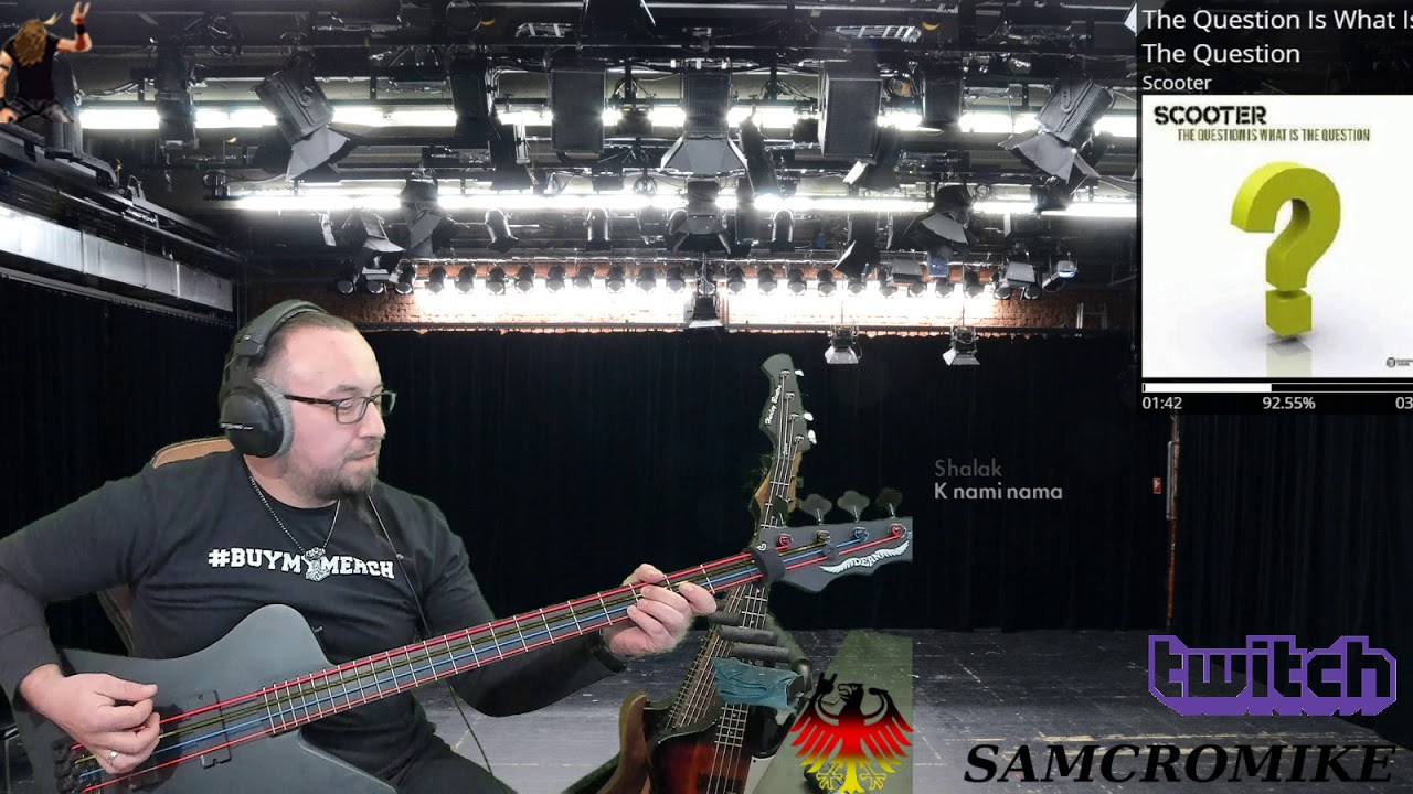 Scooter The Question is What is the Question BASS Cover XD YouTube