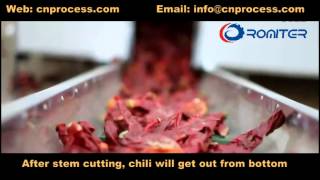Full Automatic Chili Stem Cutting Line-Romiter Machinery