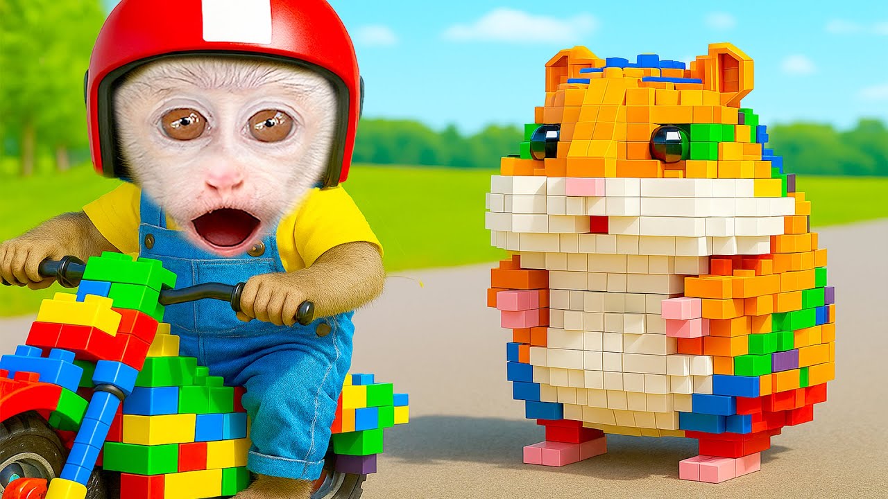 Mono BenBen juega en el jardín con su abuela y pide un juguete nuevo - Mono BenBen