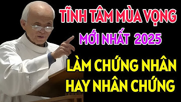 TĨNH TÂM MÙA VỌNG MỚI NHẤT 2025 - LÀM CHỨNG NHÂN HAY LÀM NHÂN CHỨNG. BÀI GIẢNG MỚI NHẤT CỦA CHA HỒNG