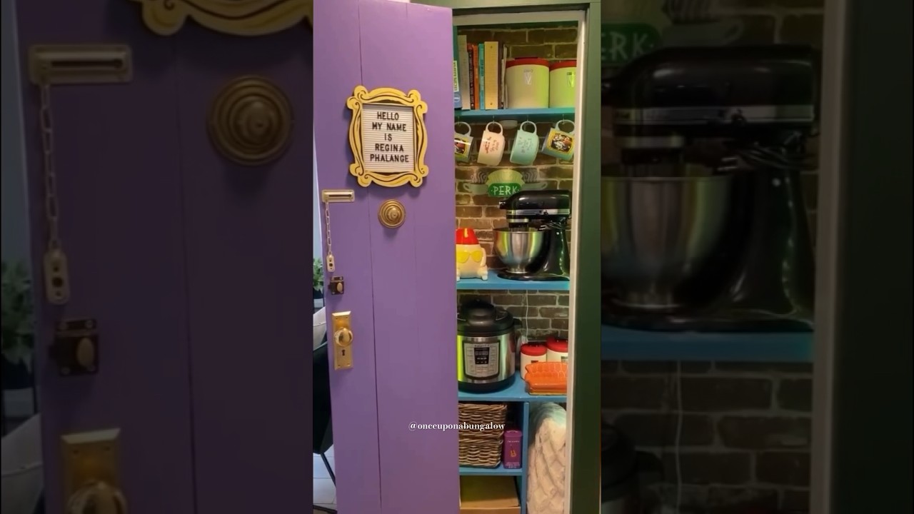 DIY Friends Monica Closet! 🦞☕️ #friends #friendstvshow #friendsforever #friendstv #wb #warnerbros