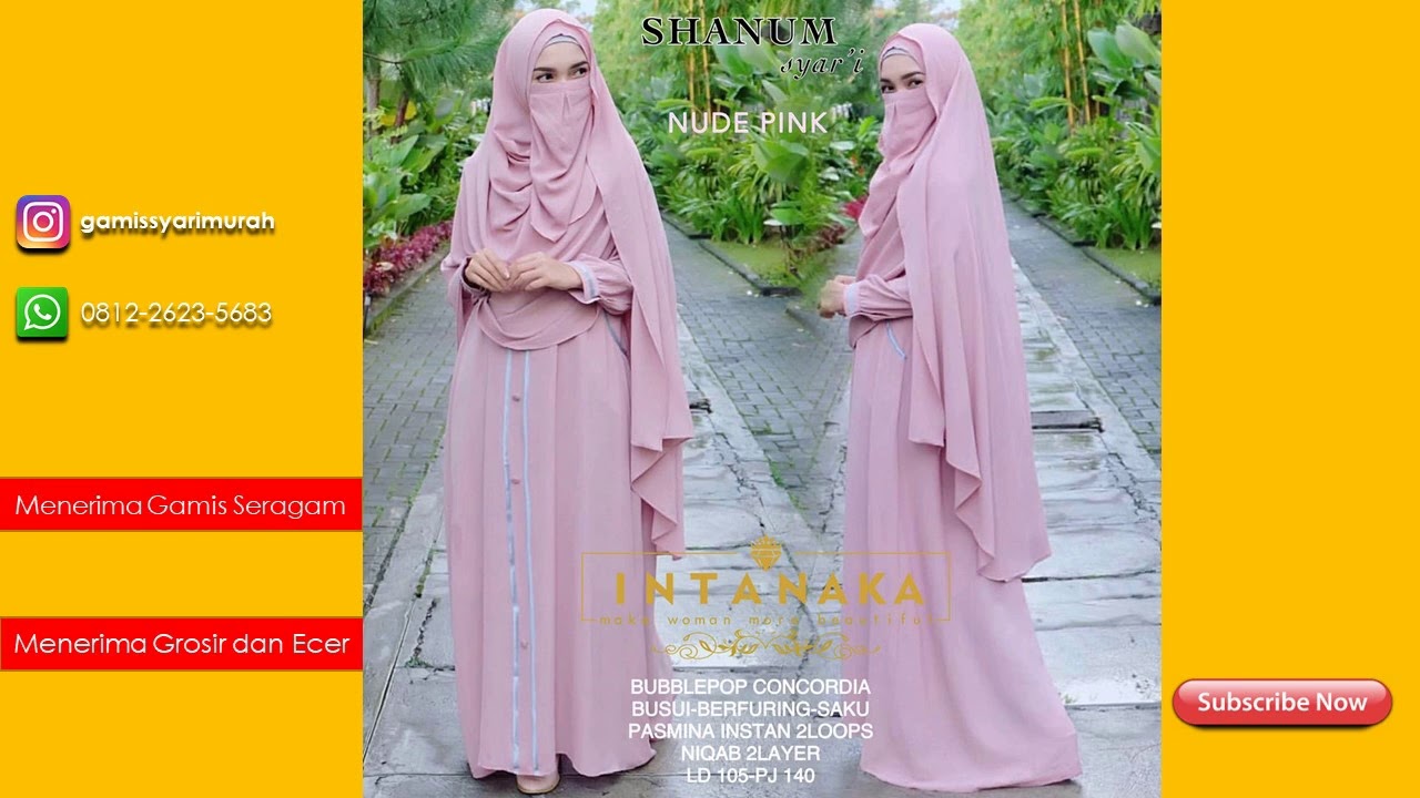 Model Gamis Nibras 2019 Wa 0812 2623 5683 Ori Intanaka Hijab