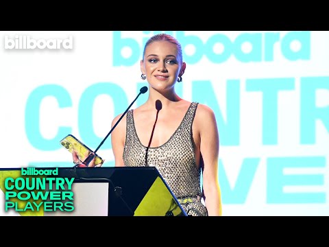 Kelsea Ballerini Presents Lainey Wilson With Record Breaker | Billboard Country Power Players 2024