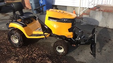 Cub Cadet XT1/MTD plow hack. Poor mans hydraulics