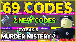 ✅2 NEW CODES✅69 WORKING CODES for ⚠️MURDER MISTERY 2⚠️  ZYLEAKS [🐰EASTER!] ⚠️ Roblox 2024