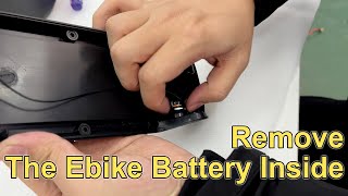Remove the EBIKE battery lock/charging port/discharge port/switch