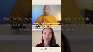 Can women become monks? 🤔 #monks #meditationtraining