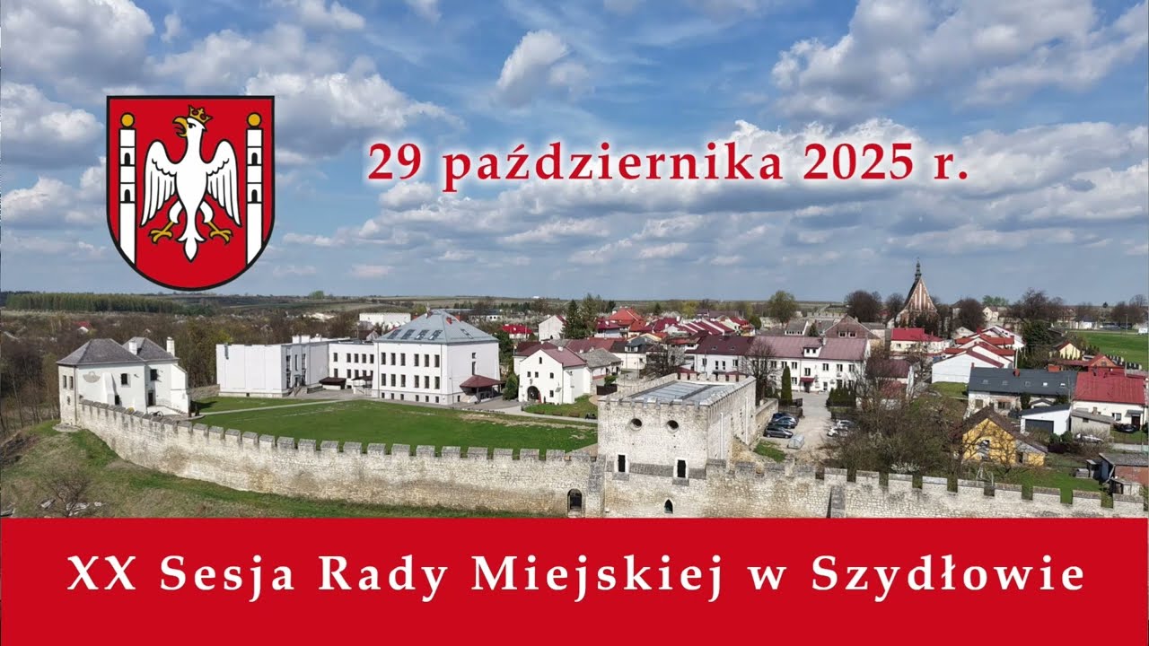 XX Sesja Rady Miejskiej w Szydłowie, 29.10.2025 r.