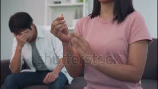 stock footage wife is removing the wedding ring from the finger the husband stress because problems