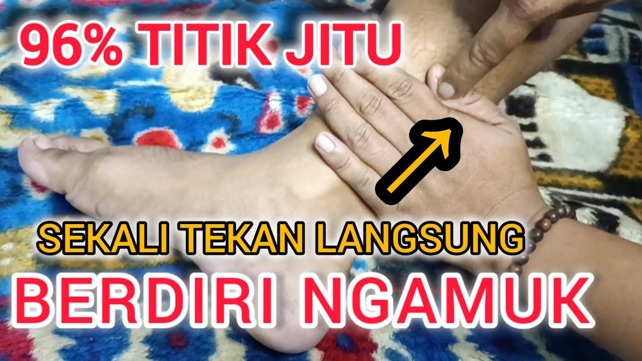 96% TITIK JITU...!!! Sekali Tekan Langsung BERDIRI NGAMUK...!! | Pijat Refleksi Agar Lebih Bertenaga