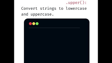 Python 💻 | String Manipulation | str.lower() and str.upper() #python #coder #programming