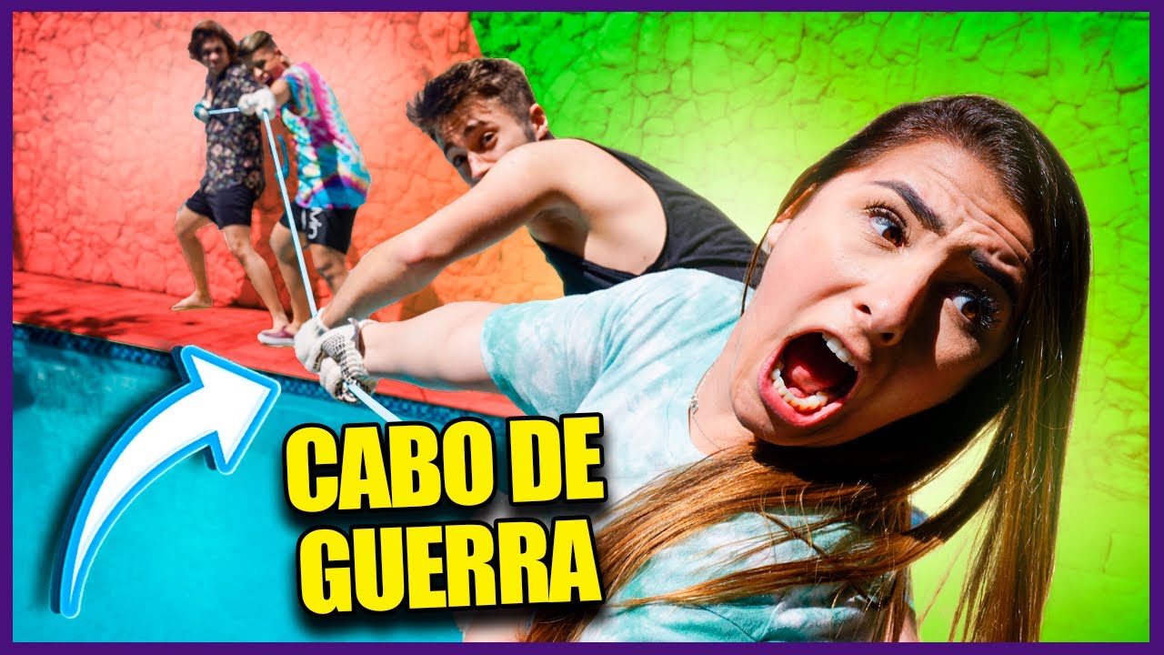 CABO DE GUERRA NA PISCINA DA CASA DE PRAIA!