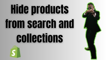 Shopify How to hide products from search and collections